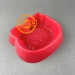 Plastic Pet Single Food Bowl – Kitty Face - Image 2