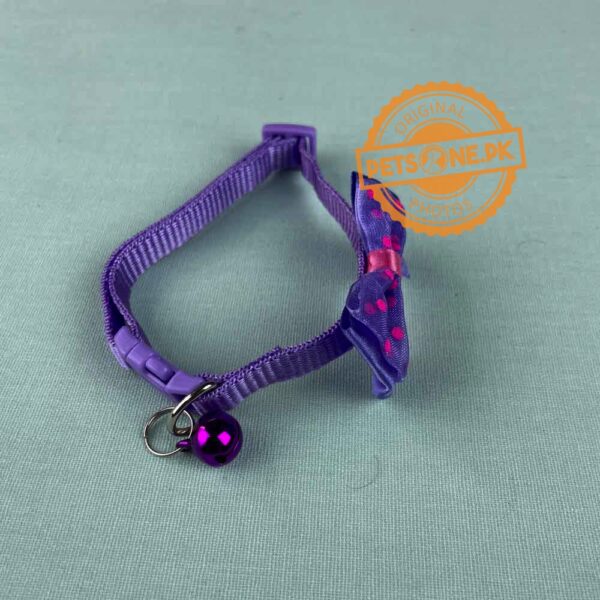 Cat Bow Collar / Bow Collar for Cats with Bell - Image 3