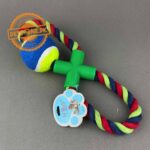 Tug-o-Rope Handle Tug With Tennis Ball - Image 2