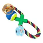 Tug-o-Rope Handle Tug With Tennis Ball