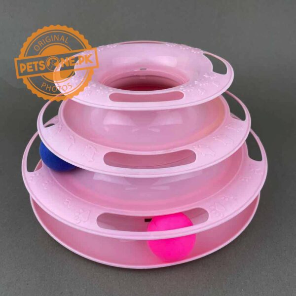 Funny Cat Pet Toy Cat Toys Intelligence Triple Play Disc Cat – 2 - Image 2