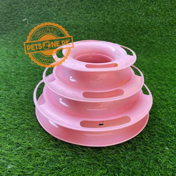 Funny Cat Pet Toy Cat Toys Intelligence Triple Play Disc Cat – 2 - Image 3