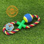 Tug-o-Rope Handle Tug With Tennis Ball - Image 4