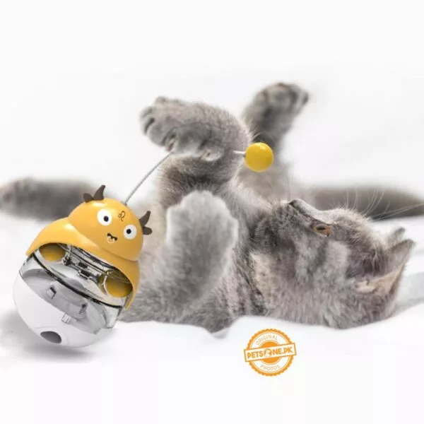 Interactive Cat Toy Kitten Toys Funny Tumbler Food Dispenser - Image 3
