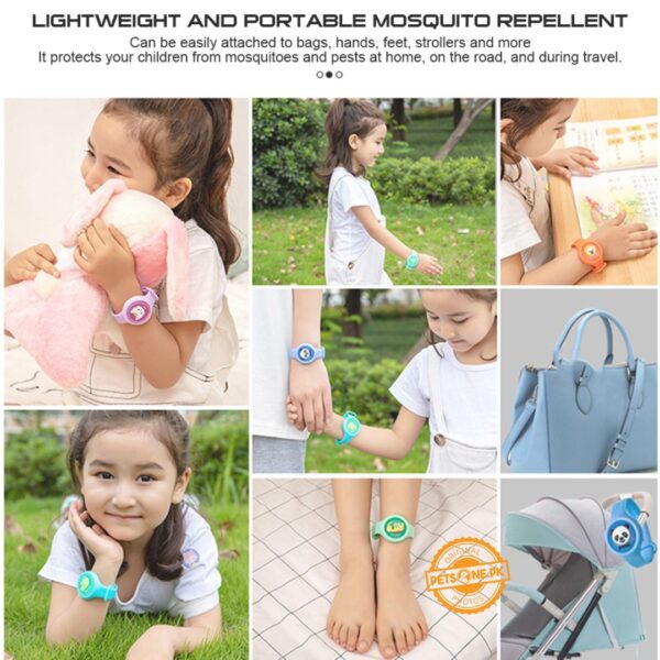 Kids Cartoon Mosquito Repellent Bracelet With Light - Image 4