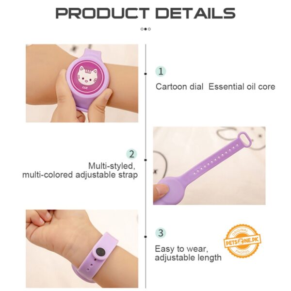 Kids Cartoon Mosquito Repellent Bracelet With Light - Image 5