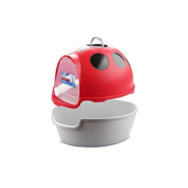 Large Cat Litter Box Ladybug Shaped (Design P) - Image 2