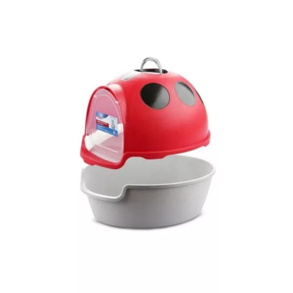 Large Cat Litter Box Ladybug Shaped (Design P) - Image 2