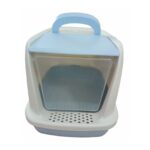 Large Enclosed Cat Litter Tray With Hinged Swinging Door (Design O) - Image 3