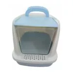 Large Enclosed Cat Litter Tray With Hinged Swinging Door (Design O) - Image 3