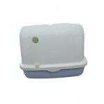 Large Enclosed Cat Litter Tray With Hinged Swinging Door (Design O) - Image 5