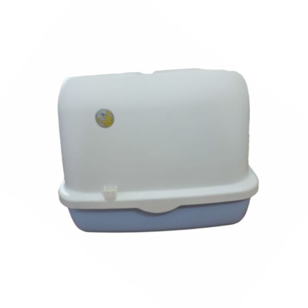 Large Enclosed Cat Litter Tray With Hinged Swinging Door (Design O) - Image 5