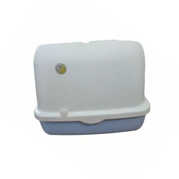 Large Enclosed Cat Litter Tray With Hinged Swinging Door (Design O) - Image 5