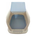 Large Enclosed Cat Litter Tray With Hinged Swinging Door (Design O) - Image 4