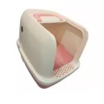 Large Semi-Enclosed Litter Box With Tray (Design I) - Image 2