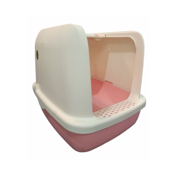 Large Semi-Enclosed Litter Box With Tray (Design I) - Image 3