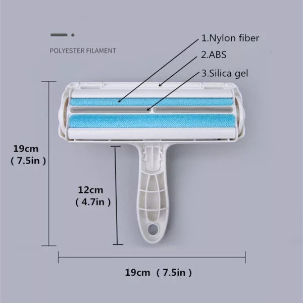 Self Cleaning Reusable Dog Cat Hair Remover Brush Lint Roller - Image 5