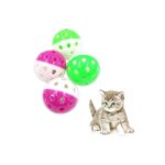 Nunbell Cat Balls With Bell (Pack Of 4 Balls)