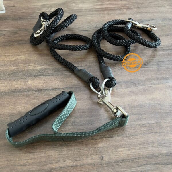 Nylon Rope Dual Dog Walk Leash 6 Feet - Image 6