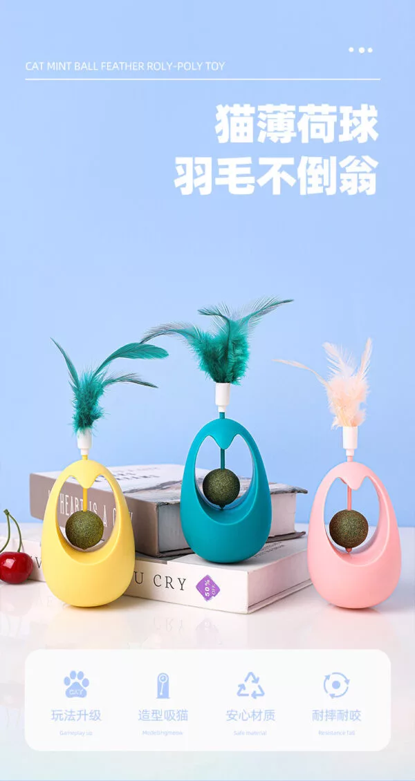 Funny Interactive Cat Toy With Catnip - Image 5