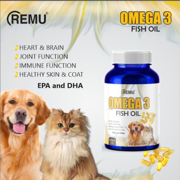 Remu Fish Oil Supplements For Cats And Dogs – 120 Ml - Image 2