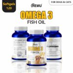 Remu Fish Oil Supplements For Cats And Dogs – 120 Ml