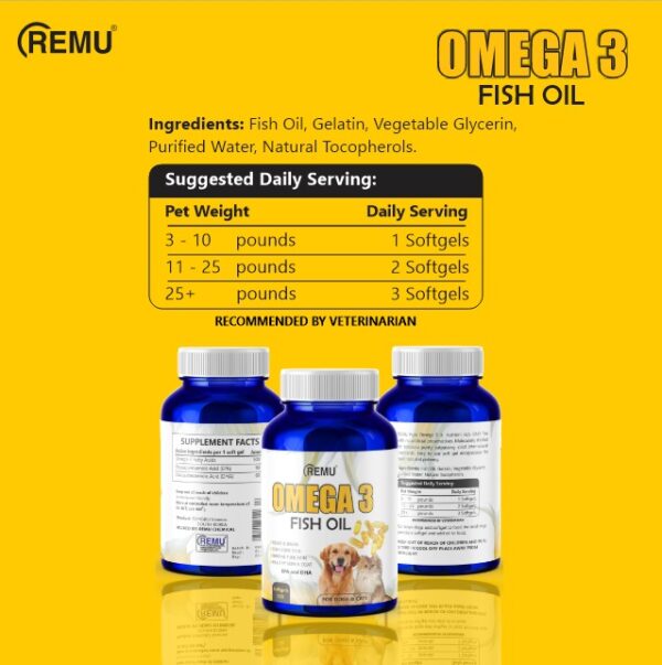 Remu Fish Oil Supplements For Cats And Dogs – 120 Ml - Image 4