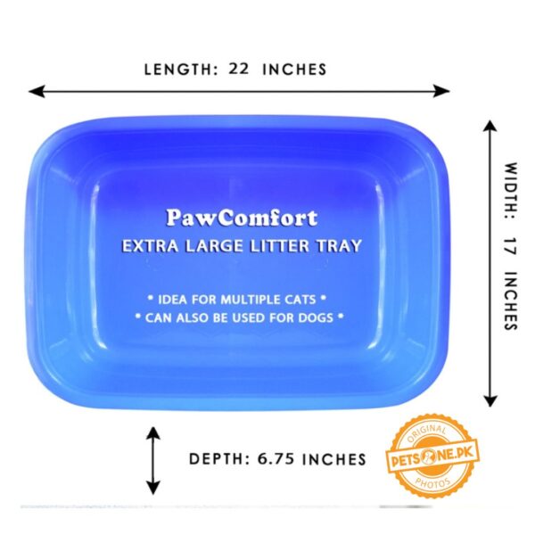 PawComfort Extra-Large Litter Tray for Cats n Dogs - Image 3