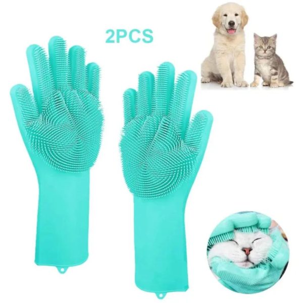 Pet Cats/Dogs Bathing Grooming Gloves - Image 2