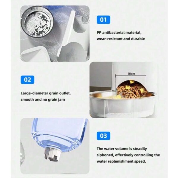 Pet Food and Water Dispenser (Design E) - Image 8
