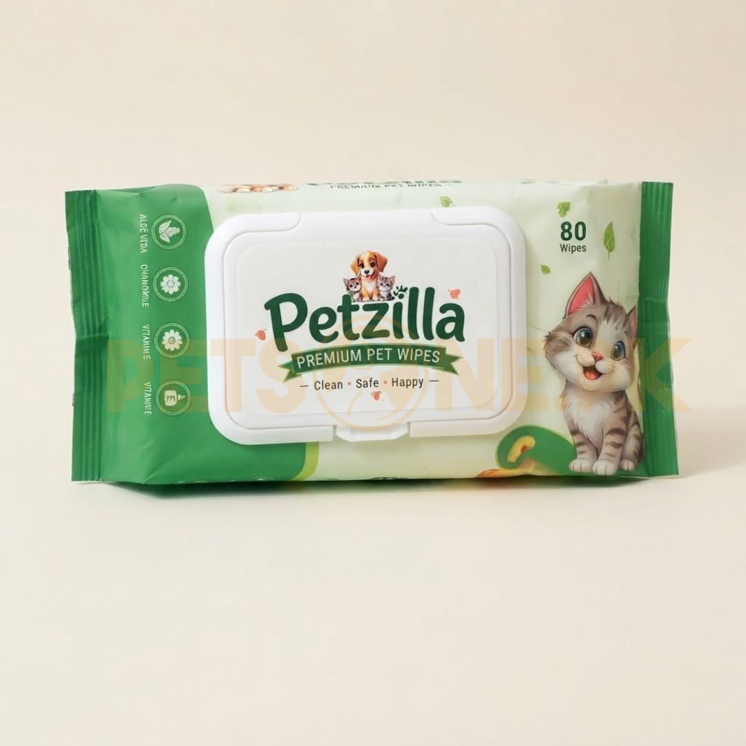 Petzilla Wipes For Pets – 80 Wipes Pack Petzilla Wipes For Pets – 80 Wipes Pack - Image 1