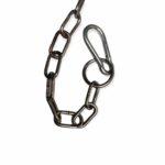 6.5 Feet Nylon Belt and Chain Leash with Choke Chain Collar – 3 in 1 - Image 4