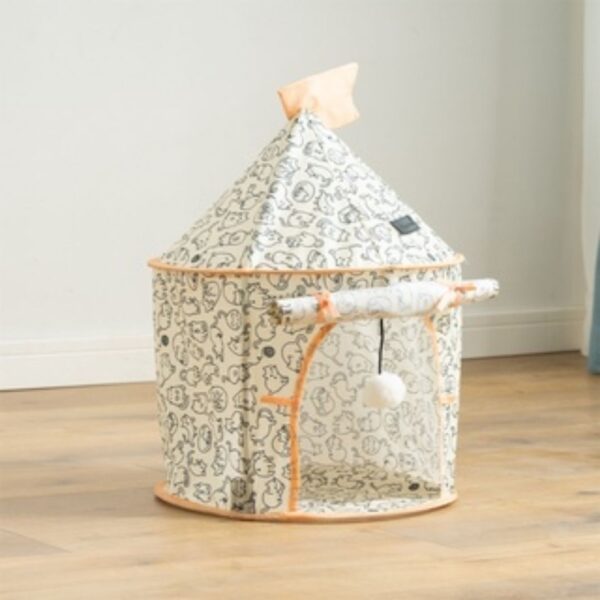 Premium Indoor Home Foldable Soft Cat Tunnel Tubes  – Castle - Image 2