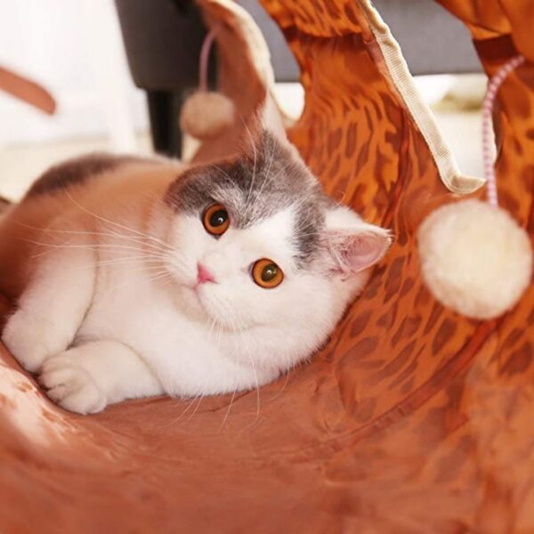 Premium Indoor Home Foldable Soft Cat Tunnel Tubes  – Castle - Image 8