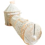 Premium Indoor Home Foldable Soft Cat Tunnel Tubes  – Castle