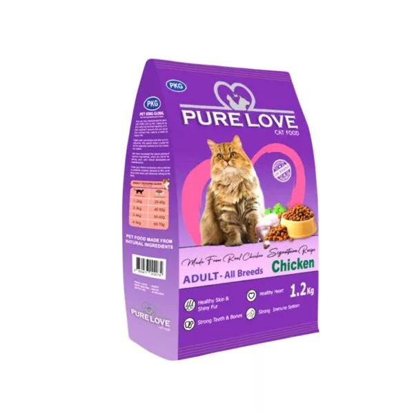 PureLove Cat Food for All Breeds – Chicken – 1.2 KG - Image 2