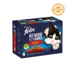 Purina Felix As Good As it Looks Cat Food Mixed Selection In Jelly – 12 Pouch Box