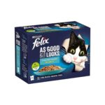 Purina Felix As Good As it Looks Cat Food Ocean Feast Selection In Jelly – 12 Pouch Box - Image 2