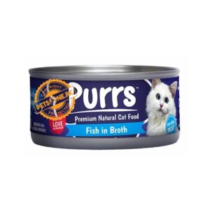 Purrs Wet Cat Food Fish in Broth – 130g