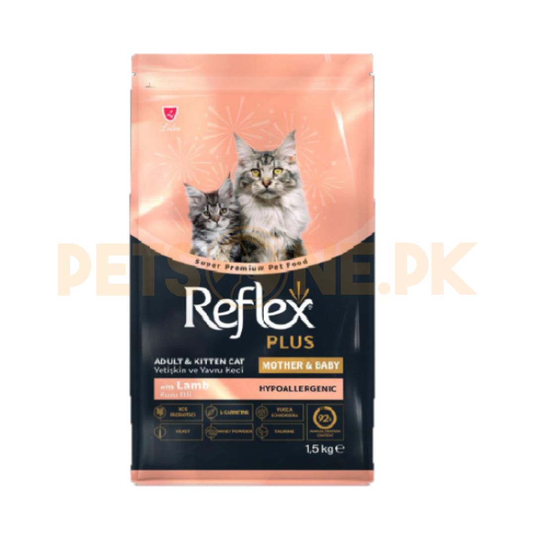 Reflex Plus Mother __And__ Baby Cat Food with Lamb And Rice – 1.5Kg Reflex Plus Mother And Baby Cat Food with Lamb And Rice – 1.5Kg - Image 1