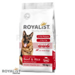Royalist Adult Dog Food With Beef And Rice – 15 KG