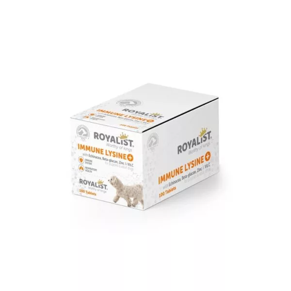 Royalist Immune Lysine – Dog 50g/100 Tablets - Image 2