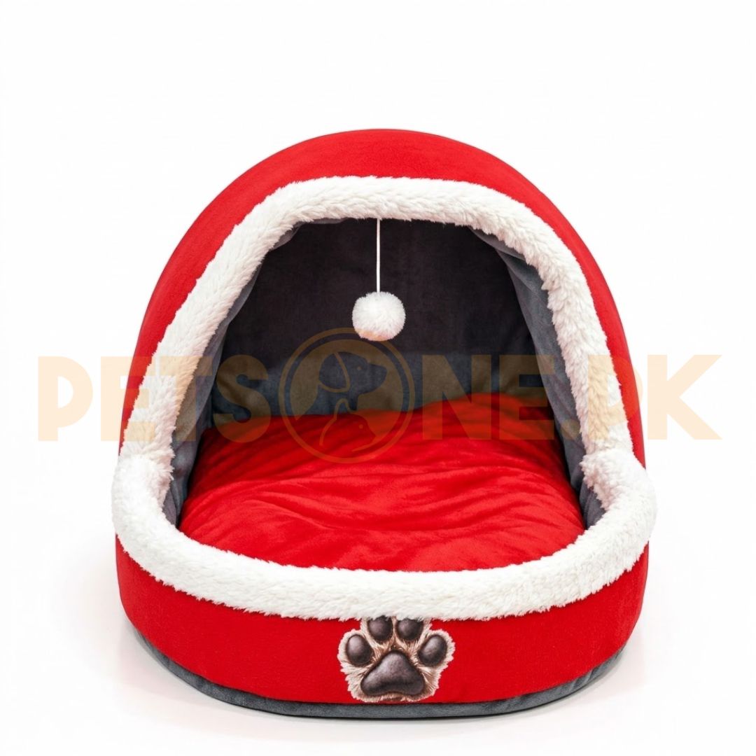 Semi-Closed Cat Bed Igloo Design Cat Bed - Image 1