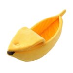 Semi-Enclosed Banana Shape Cat Bed / House