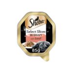 Sheba Select Slices Tray In Gravy With Beef – 85 Gram