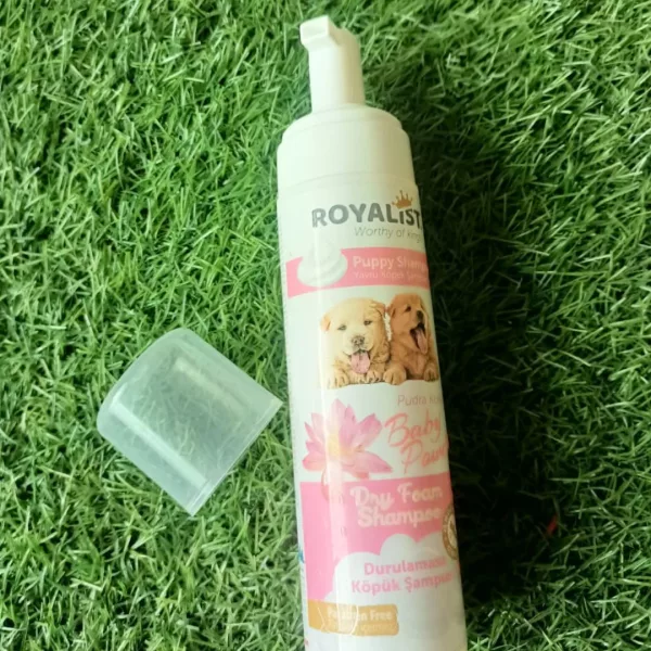 Royalist Puppy Dry Foam Shampoo Baby Powder – 200 ML - Image 4
