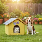 Soft Indoor House Cum Bed/ Cat Dog House / Bow Design - Image 3