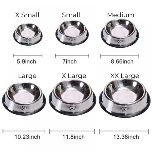 Stainless Steel Bowl / Pet Food Bowl / Water Bowl - Image 2