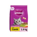 WHISKAS 1+ Cat Complete Dry with Lamb – 1.9 KG