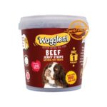 Waggles Jerky Strips Beef – Dog Treats 100g